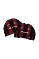 BLACK RED KNITTED JERSEY