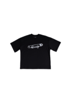 BLACK PINNED TEE