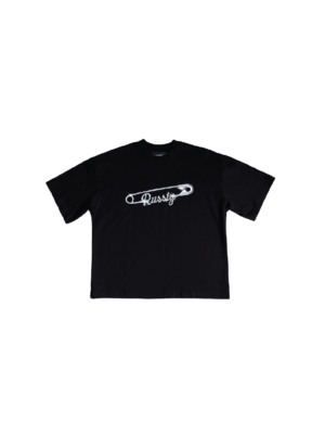 BLACK PINNED TEE