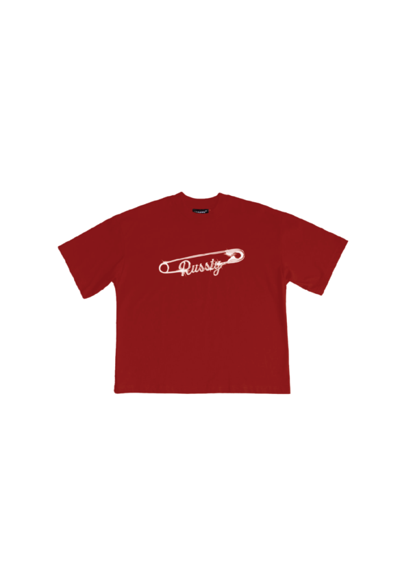 RED PINNED TEE