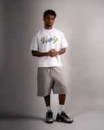 SCRIPT TEE — WHITE