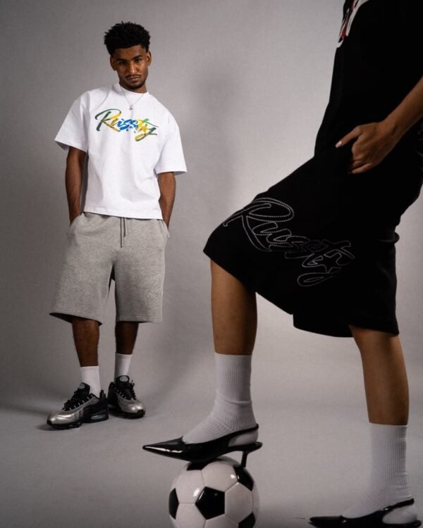 SCRIPT TEE — WHITE