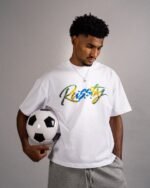 SCRIPT TEE — WHITE