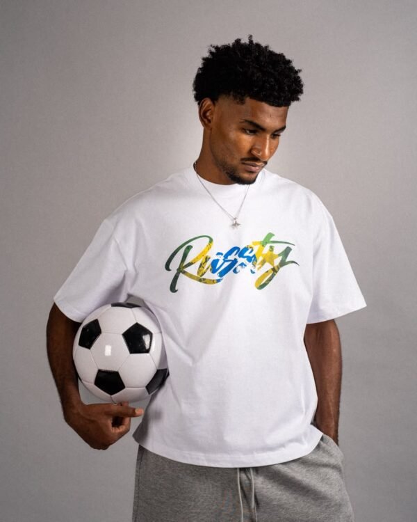 SCRIPT TEE — WHITE