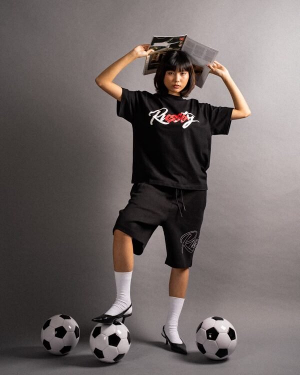 SCRIPT TEE — BLACK