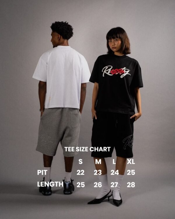 SCRIPT TEE — BLACK