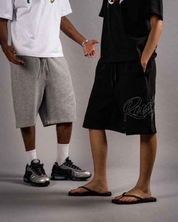 LONGLINE SHORTS — BLACK