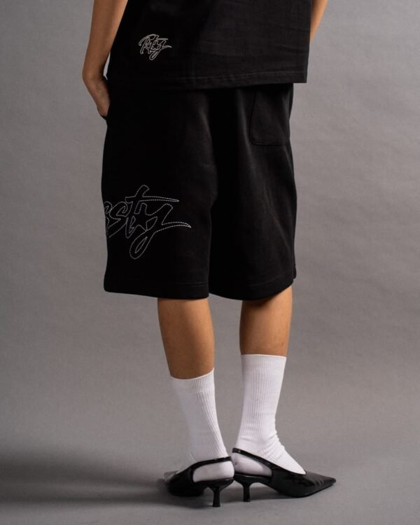 LONGLINE SHORTS — BLACK