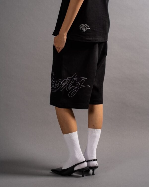 LONGLINE SHORTS — BLACK