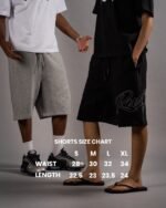 LONGLINE SHORTS — BLACK
