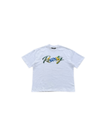 SCRIPT TEE — WHITE
