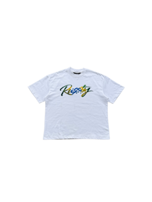SCRIPT TEE — WHITE