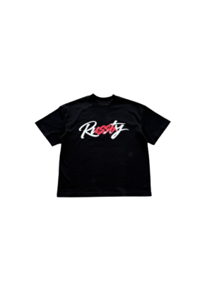 SCRIPT TEE — BLACK