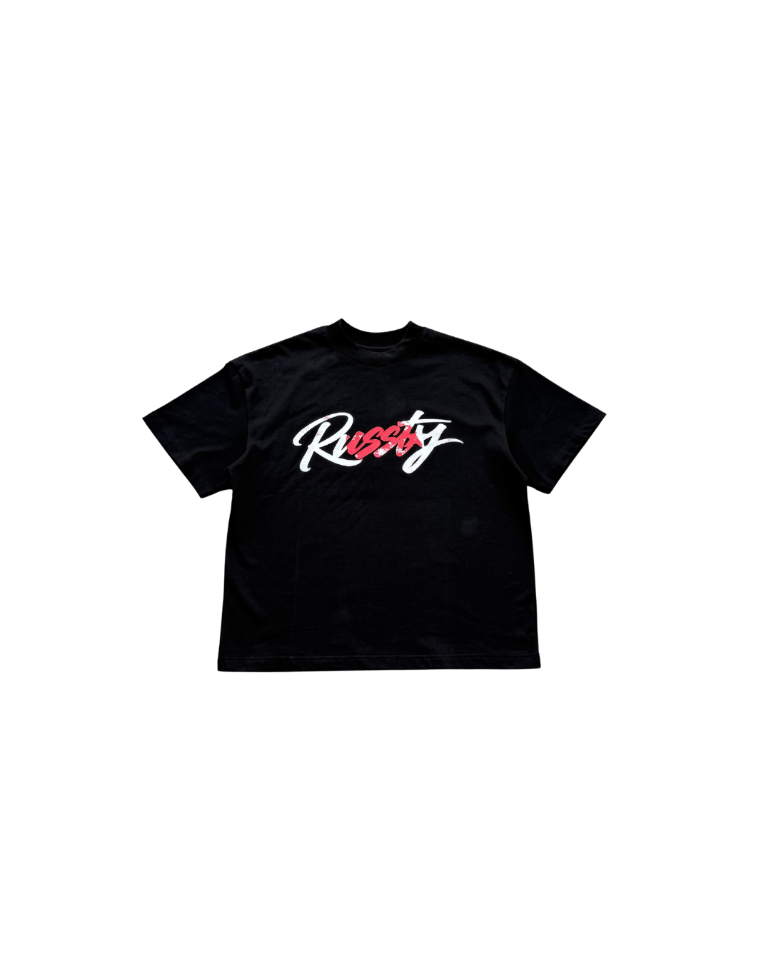 SCRIPT TEE — BLACK