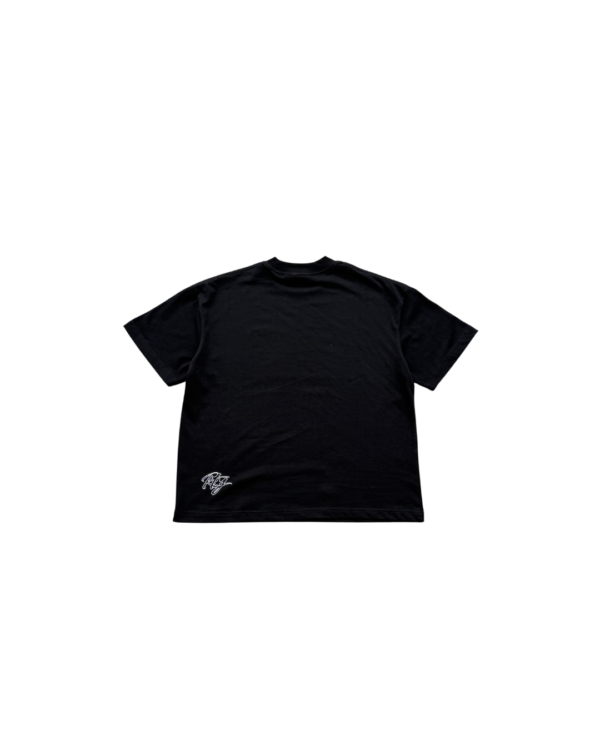 SCRIPT TEE — BLACK