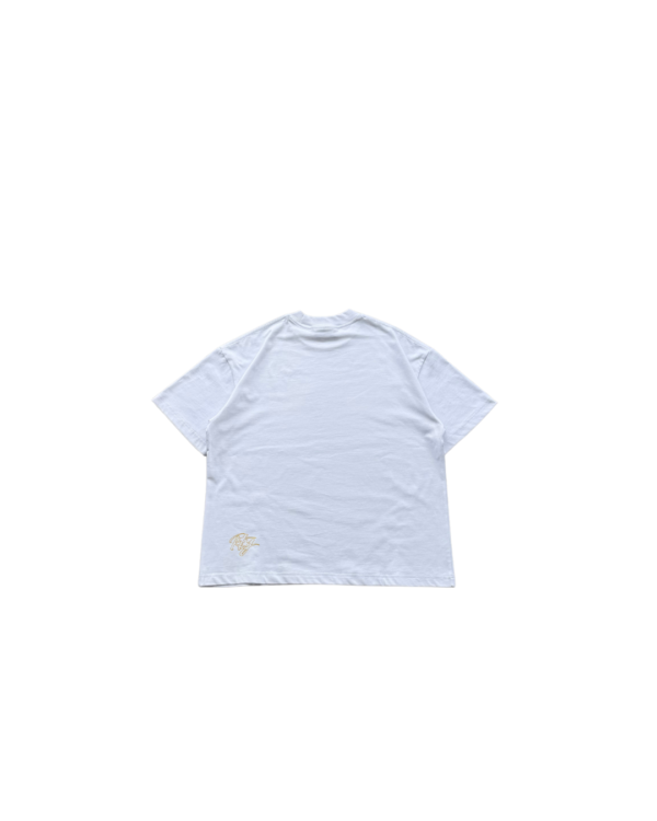SCRIPT TEE — WHITE